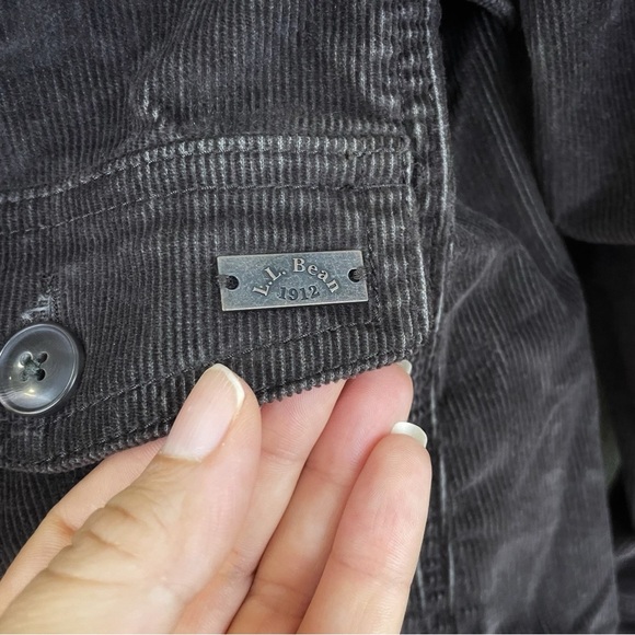 L.L. Bean Women's Charcoal Blazer Jacket Size M - Picture 5 of 6